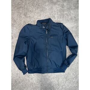 Members Only Men's Classic Iconic Racer jacket navy sz m